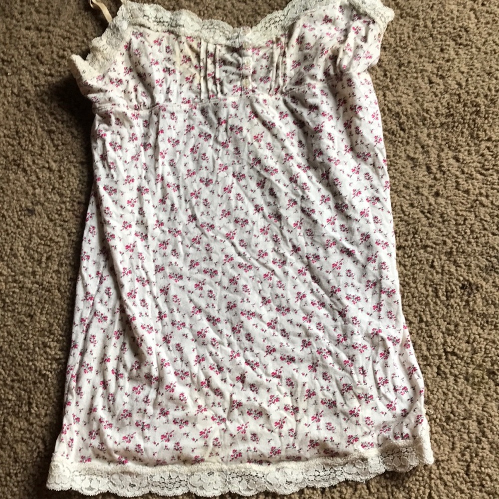 Flower printed tank top
